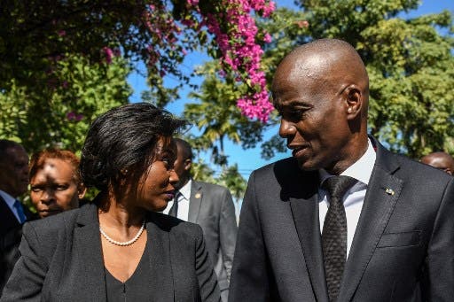رئيس هايتي المغدور مع زوجته - فرانس برس